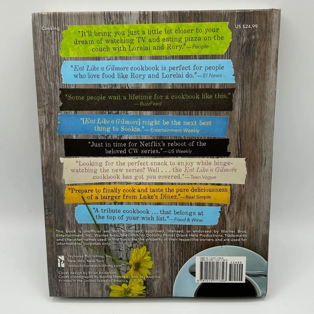 Eat Like a Gilmore Unofficial Cookbook for Fans of Gilmore Girls‎ Hardcover 2016